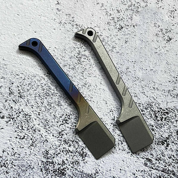 Titanium Crowbar Pry Bar Screwdriver Keychain Pendants EDC Multi-Function Tool 07FC0E-D4 - KOEEK