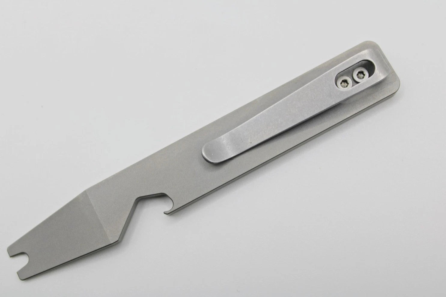 Minimalist TC4 Titanium alloy Pry Bar - with Bottle Opener Multi Tool Back clip 07FC0E-D4 - KOEEK