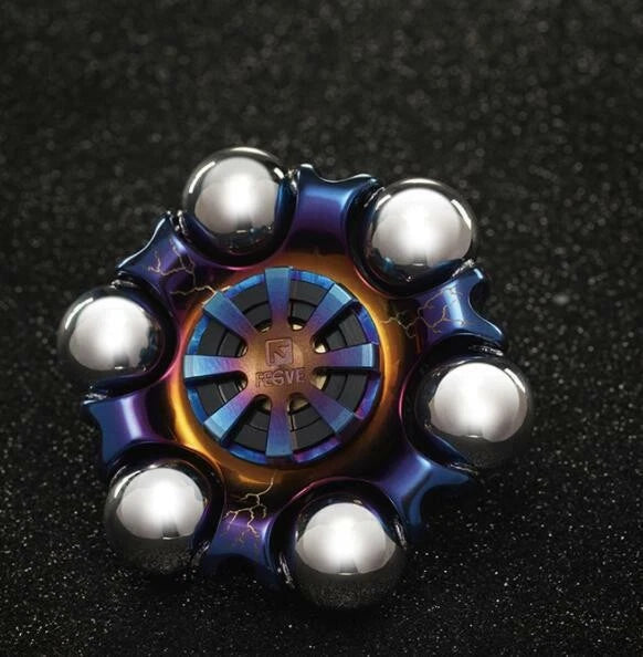 Titanium Alloy Hand Twisting Spinning Top Gyro Gyroscope Spinner Top Toys 07FC0E-D4 - KOEEK