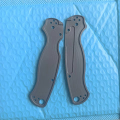1 Pair Titanium Alloy Knife Handle Scales for Spyderco C81 Para 2 Folding Knives 07FC0E-D4 - KOEEK