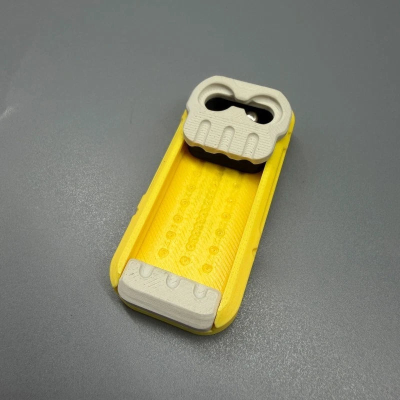 EDC Fidget Slider Minimalist 3D Plastic Mechanical 2-in-1 Fidget Toys Gift 07FC0E-D4 - KOEEK