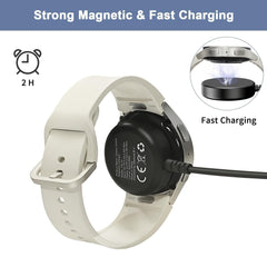 new Upgraded 2 in 1 USB Charger for Samsung Galaxy Watch Black 1Pack 07FC0E-D4 - KOEEK