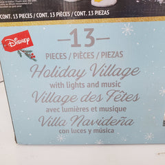 Disney Holiday Christmas Village 13-piece Set Ice Skating Rink Lights Music DISNEY - KOEEK