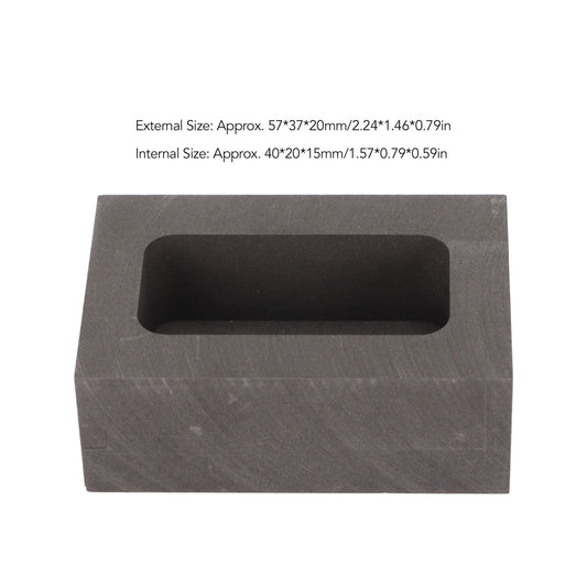 new Graphite Mold Thermal Saving Graphite Mold For Casting 200g Gold 100g Silver koeek - KOEEK