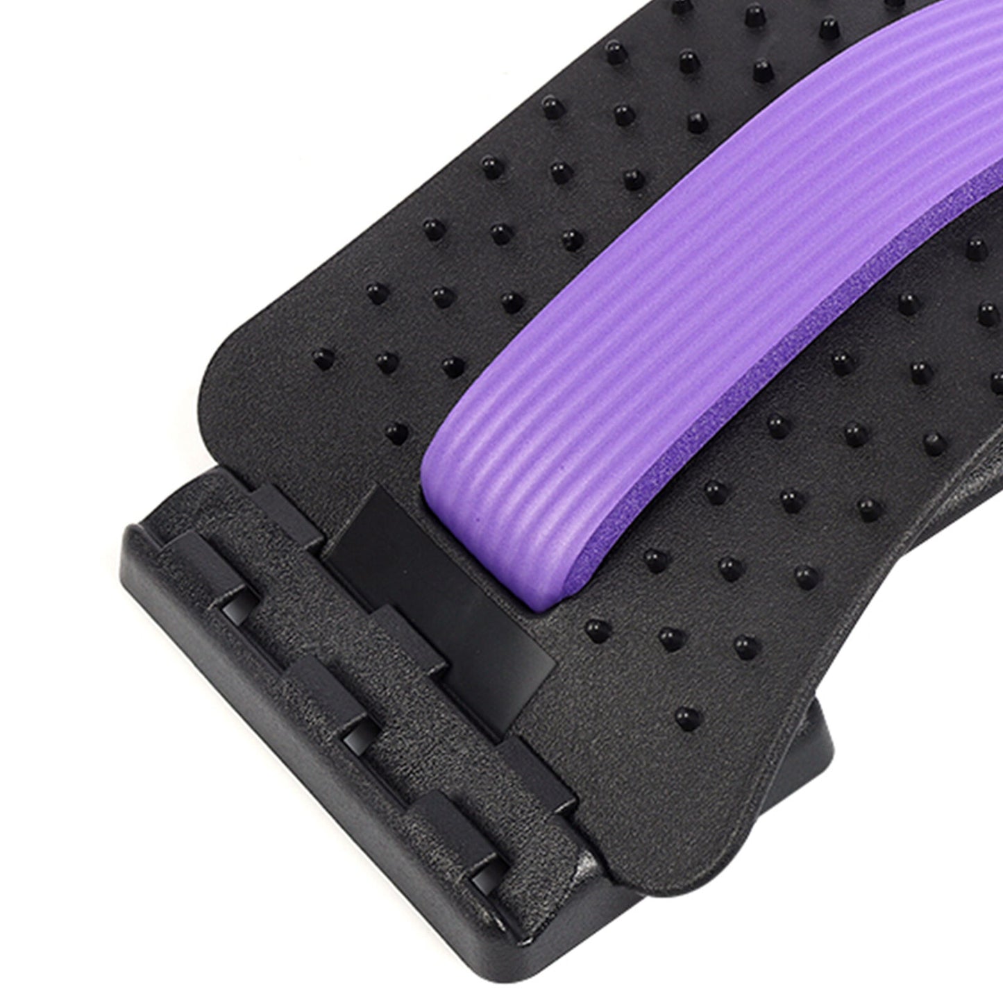 new Lumbar Massage Traction Pad Corrector Stretcher (Acupuncture Black+Purple) HGF koeek - KOEEK