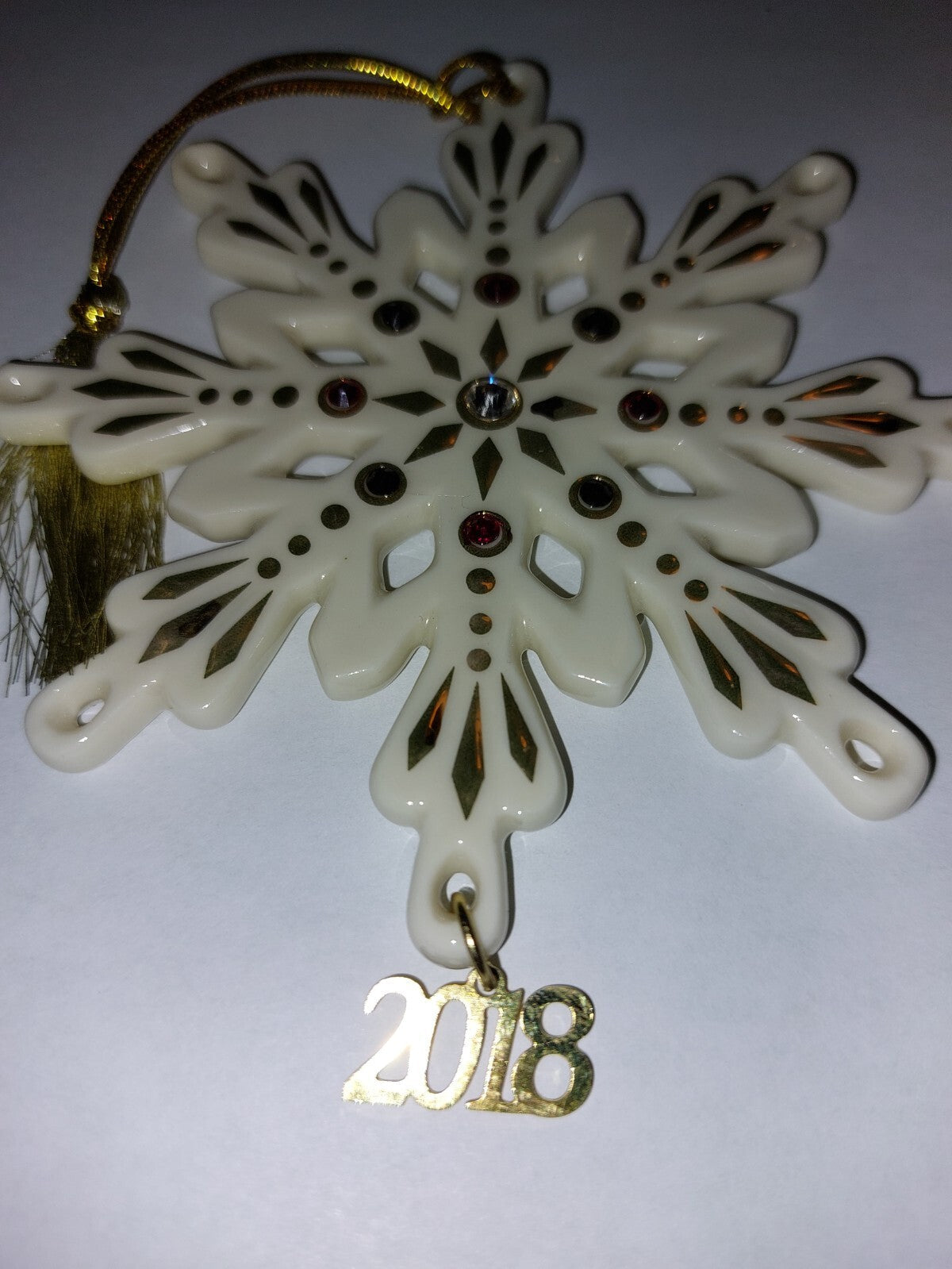 LENOX 2018 Annual GEMMED SNOWFLAKE ORNAMENT Jeweled -- LENOX - KOEEK