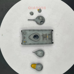 1:72 Scale French AMX40 Cavalry Tank 3 Replaceable Turrets Gray Resin Model 07FC0E-D4 - KOEEK