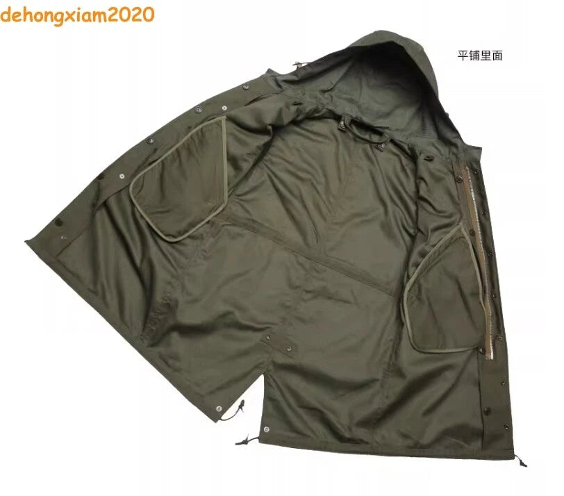 WW2 U.S. Army M1951 Fishtail Trench Men M51 Vintage Military Replica Coat Jacket 07FC0E-D4 - KOEEK