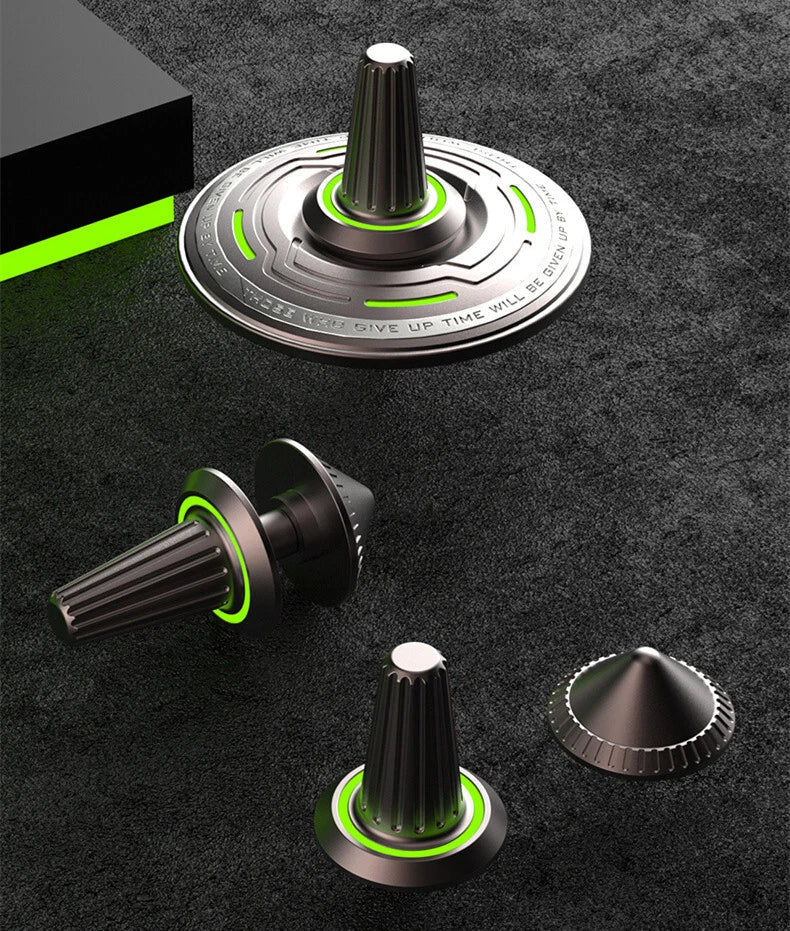 Metal Luminous UFO Hand Spinner Creative EDC Fingertip Gyro Adult Antistress Toy 07FC0E-D4 - KOEEK