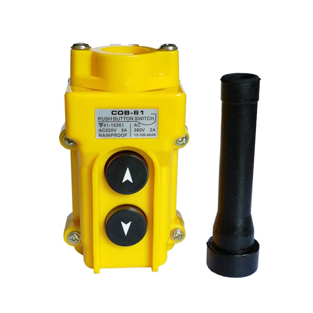 new Hoist Crane Push Button Switch, Rainproof COB-61 Pendant Control... 07FC0E-D4 - KOEEK