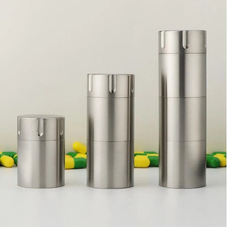 Pure Titanium Pill Holder Case Container Organizer Waterproof Portable EDC Gift 07FC0E-D4 - KOEEK