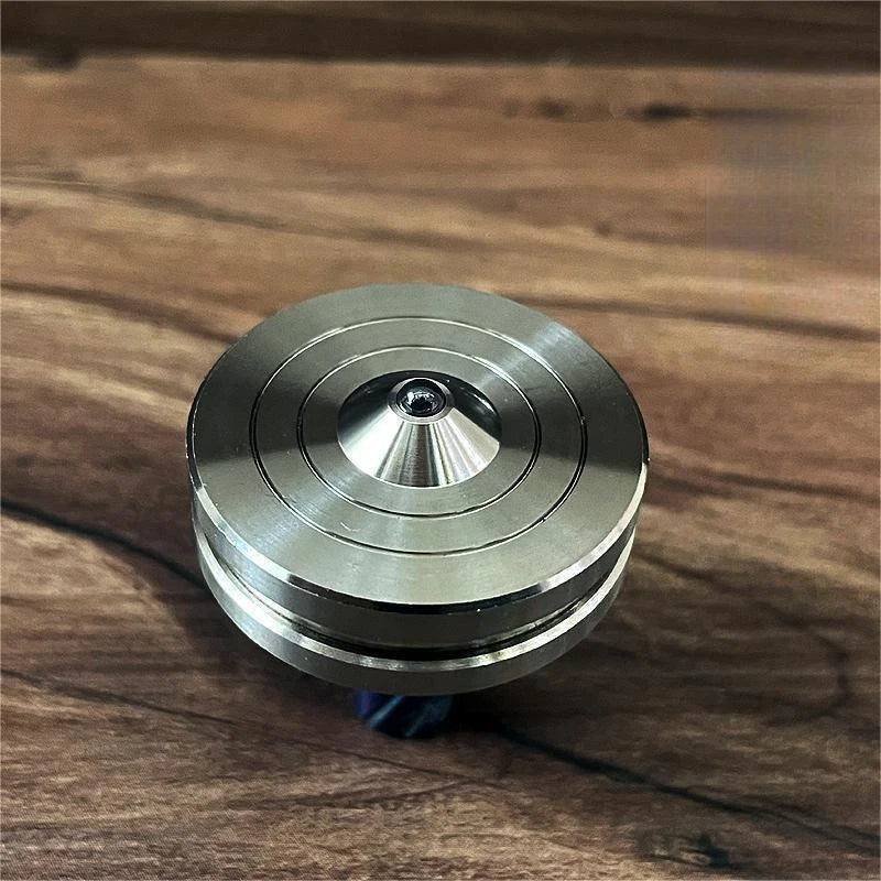 EDC Titanium Spinning Top Fidget Toy Premium Desktop Toy Spinner Gyroscope Gift 07FC0E-D4 - KOEEK