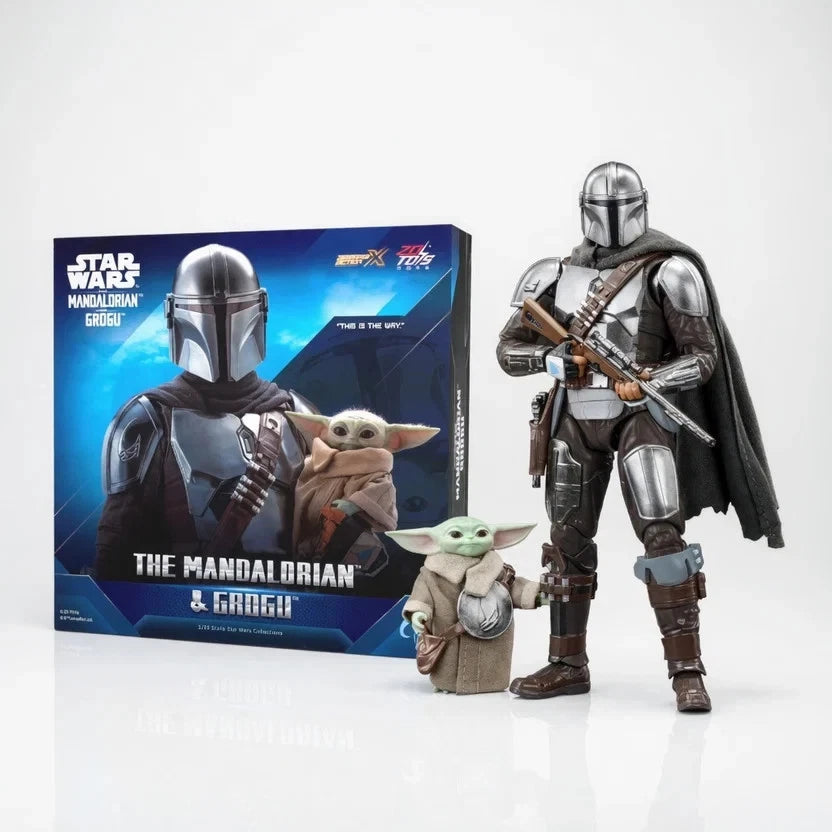 ZD Toys Star Wars The Mandalorian & Grogu 1/10 Scale 7" Action Figure Set ZD_TOYS - KOEEK
