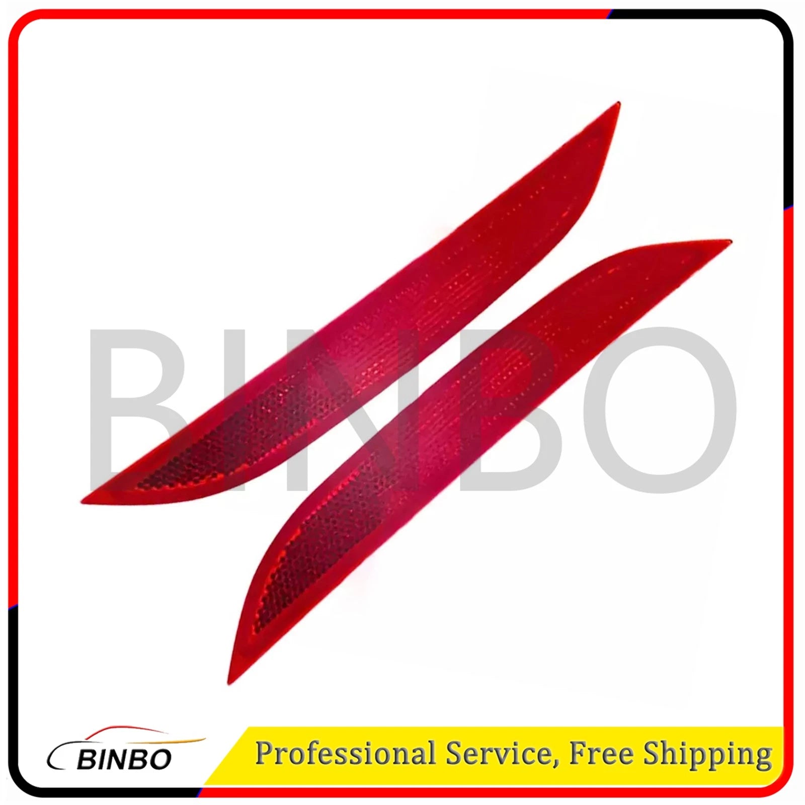 For M5 F90 2018 2019 2020-2023 Pair Rear Side Bumper Reflector Left+Right Red 07FC0E-D4 - KOEEK