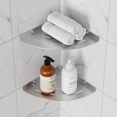 2-piece corner shower rack, 304 stainless steel brushed nickel 07FC0E-D4 - KOEEK