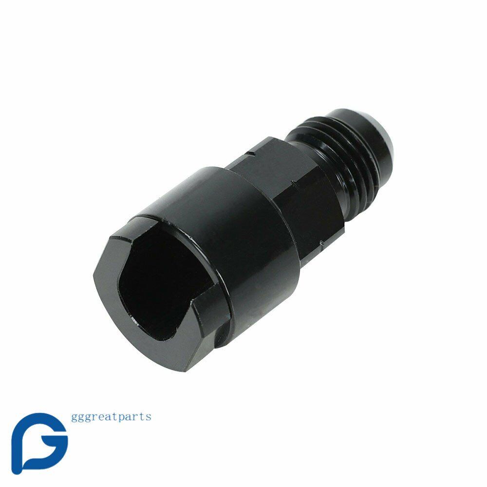 -6AN Fuel Adapter Fitting to GM Quick Connect w/Thread EFI Female BLACK LS