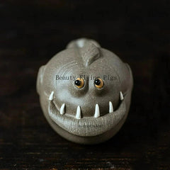 Creative Shark Model Statue Decoration Yixing Purple Clay Tea Pet Crafts 07FC0E-D4 - KOEEK