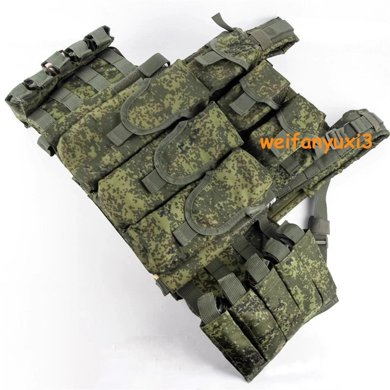 Replica Russian 6B46 EMR Armor Tactical Vest Molle Plate W/ AK Pouches Set Suit 07FC0E-D4 - KOEEK