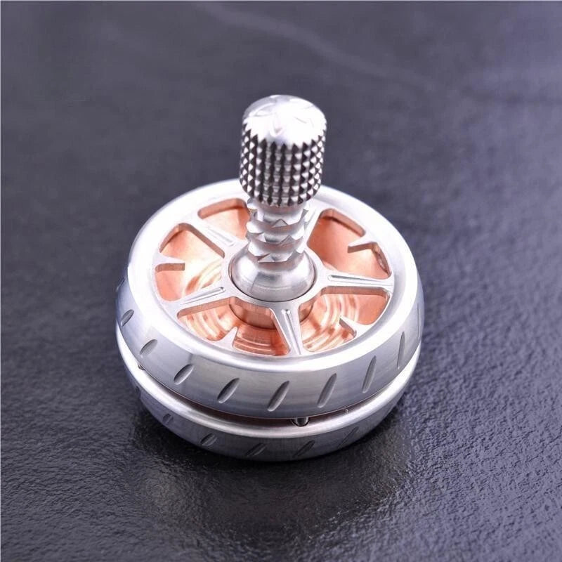 EDC Stainless Steel Copper Spinning Top Top Spinner Mental Stress Relief Toys 07FC0E-D4 - KOEEK