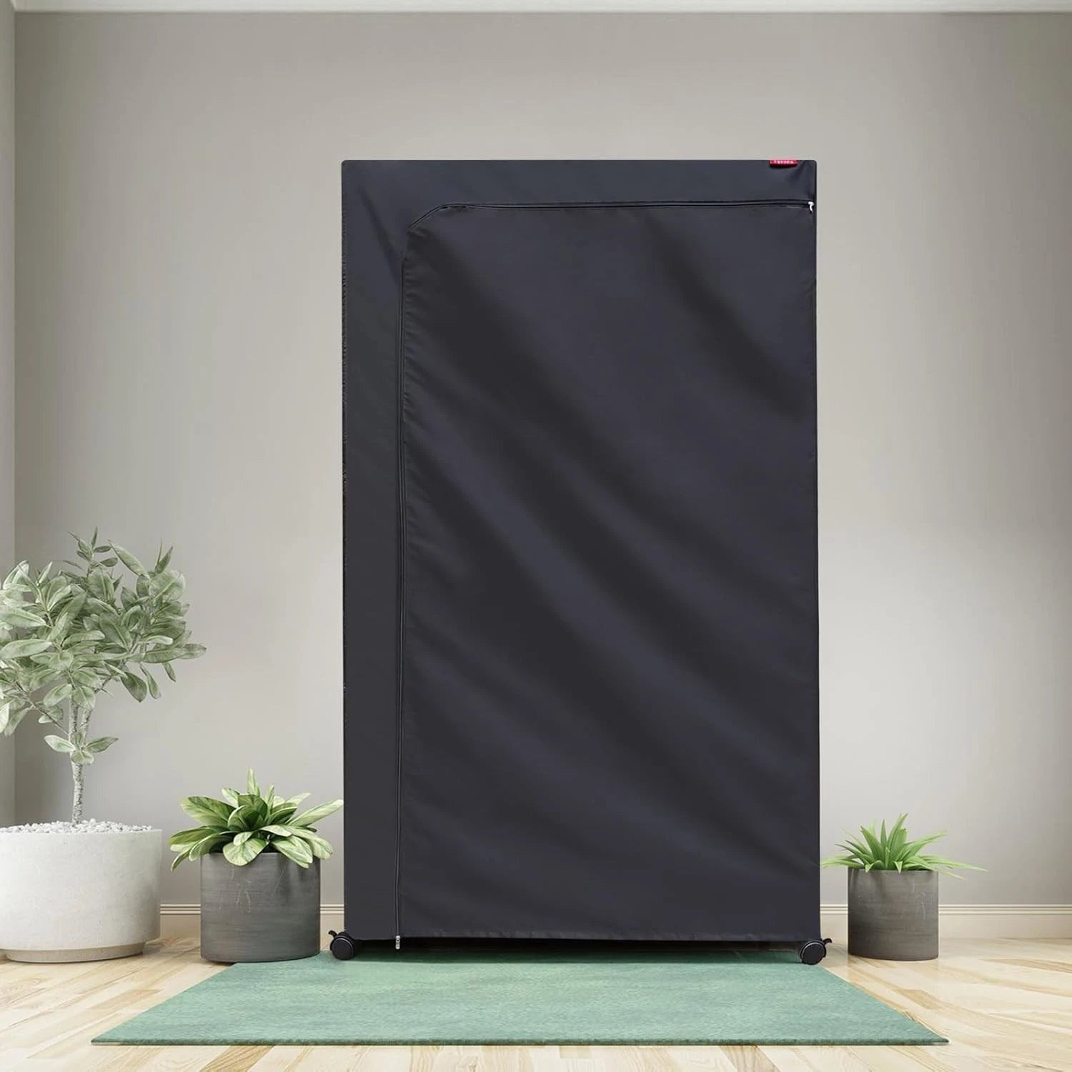 Shelf Cover Wire Shelving Rack Dust Cover 48X18X72,The Two-Way Zipper Design 07FC0E-D4 - KOEEK