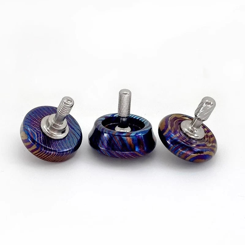 Titanium Superconducting Hand Twisting Spinning Top Gyro Gyroscope Spinner Toys 07FC0E-D4 - KOEEK