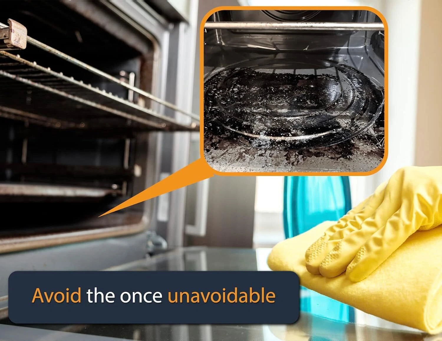Oven Liners for Bottom of Oven - 2 Pack Large Heavy Duty Mats, 17”x25” Non-Stick 07FC0E-D4 - KOEEK