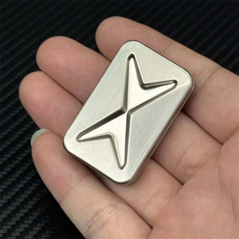 Simple X EDC Fidget Slider Zinc Alloy Push Fidget Toy Fashion Metal ADHD Tools 07FC0E-D4 - KOEEK