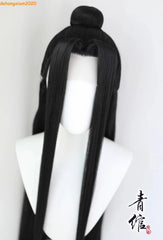 Mo Dao Zu Shi 魔道祖师Grand master of Demonic Cosplay Wig Lan Wangji Black Long Hair 07FC0E-D4 - KOEEK