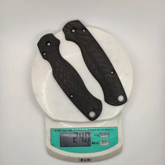 1 Pair 3k Carbon Fiber Grip Handle Scales for Spyderco Paramilitary 2 Para2 C81 07FC0E-D4 - KOEEK