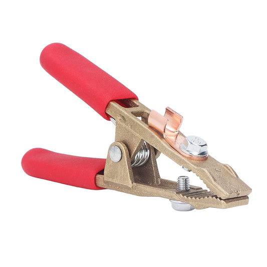 new A Shape Earth Wire Clamp Brass Grounding Clamp Argon Arc Welding Pliers 260A koeek - KOEEK