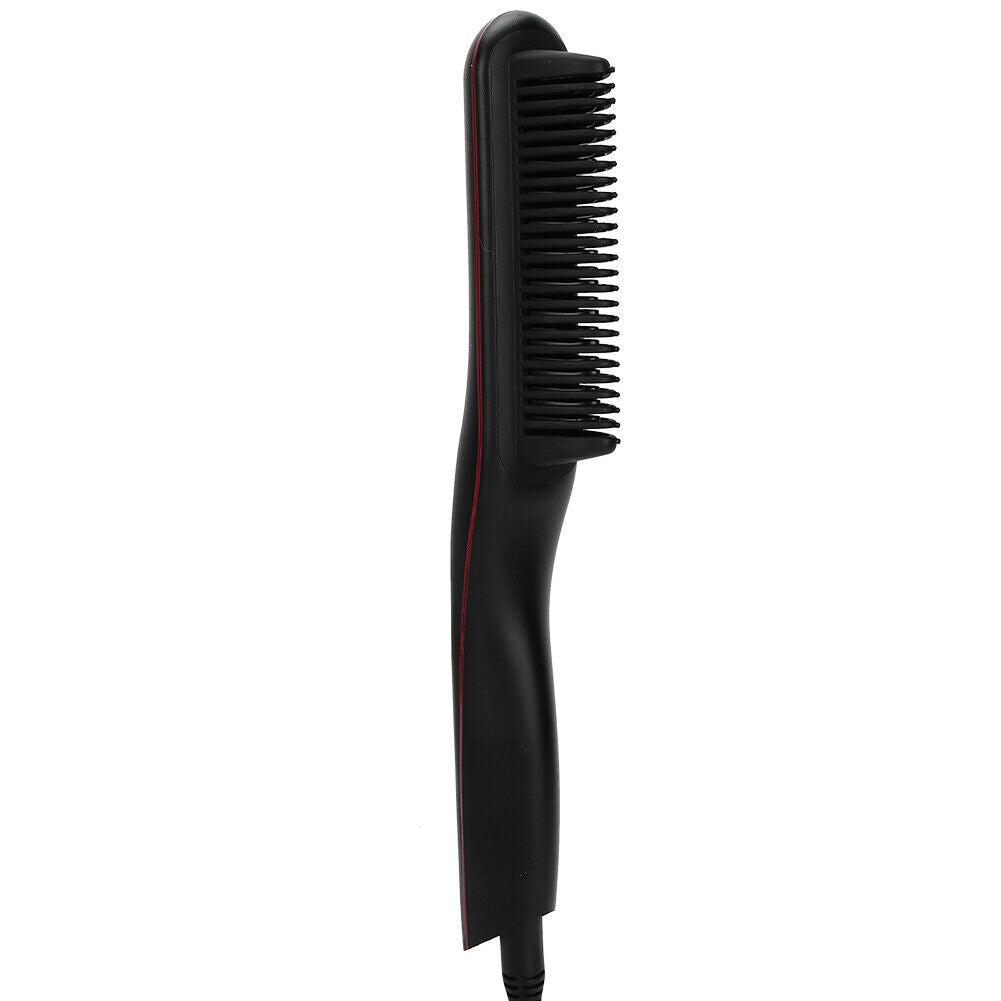 new Electric Hair Comb Anti Scald Beard Brush US Plug 110V(Black )(Black ) HGF koeek - KOEEK