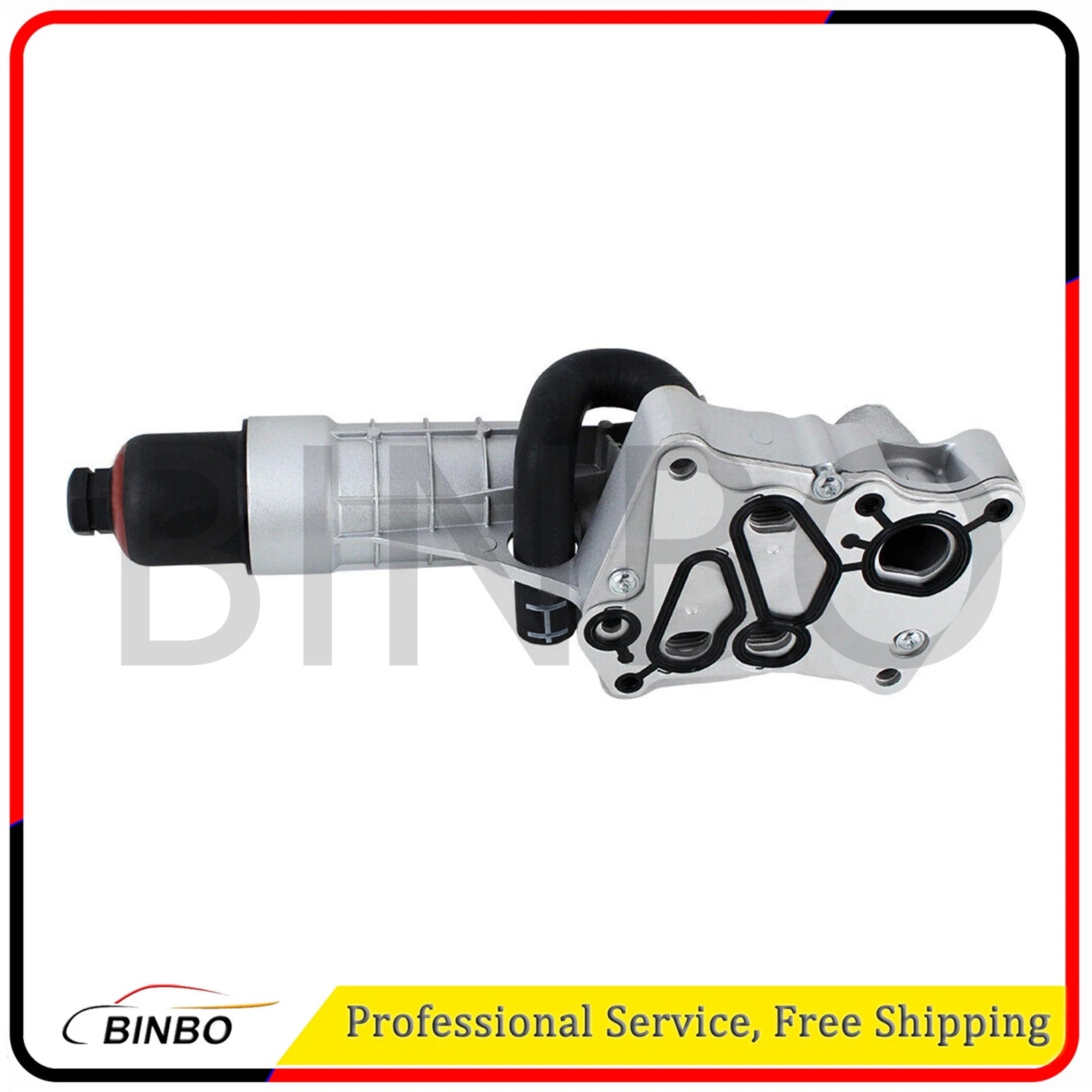 Upgrade Aluminum Engine Oil Cooler Filter Housing for Benz C250 W204 SLK250 R172 07FC0E-D4 - KOEEK