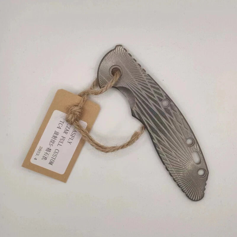1 Pc Custom Made TC4 Scale for Rick Hinderer XM18 3.5” Knives Accessory 07FC0E-D4 - KOEEK