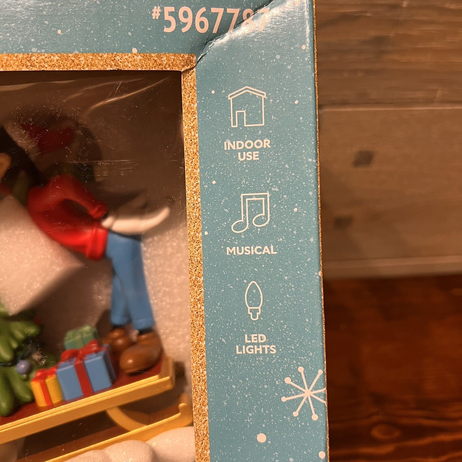 Disney Christmas Holiday Musical Sleigh Mickey Minnie Goofy Pluto 8 Songs Lights DISNEY - KOEEK