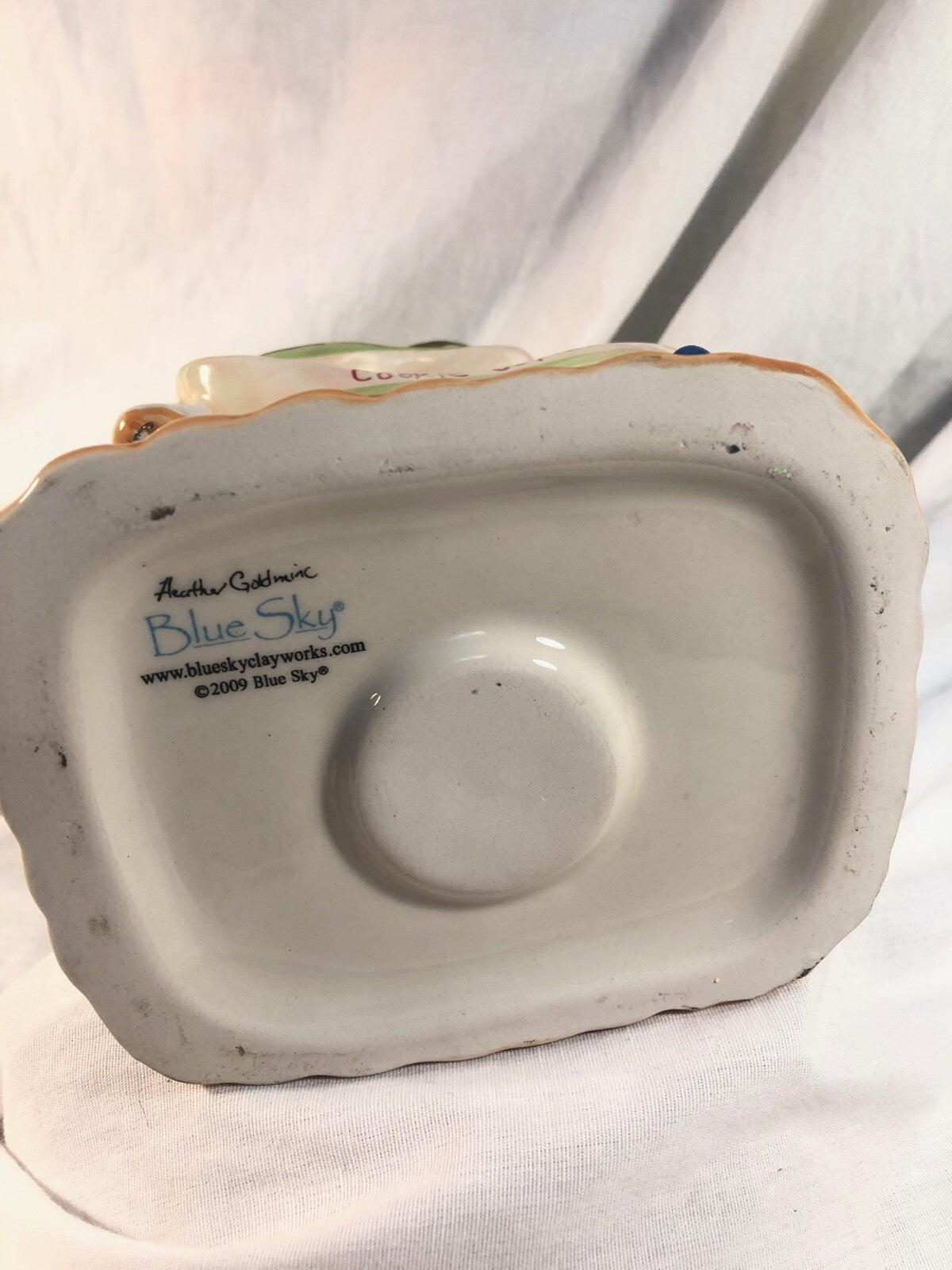 Blue Sky Clayworks Christmas Gingerbread House MOM'S COOKIE COTTAGE Tea Light BLUE SKY - KOEEK