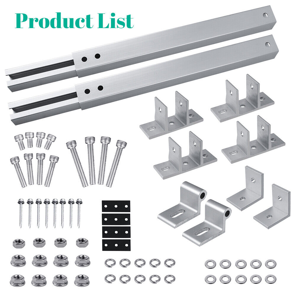 ny 1-4 Par Solar Panel Monteringsbraketter Justerbar vinkel Panel Tilt Mount Bracket