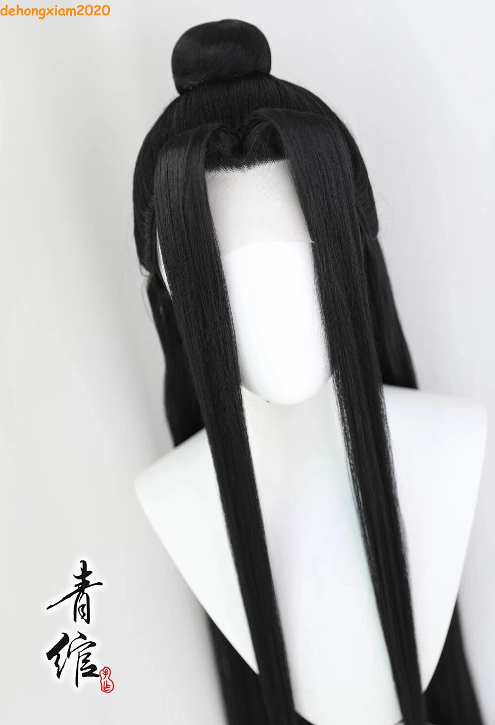 Mo Dao Zu Shi 魔道祖师Grand master of Demonic Cosplay Wig Lan Wangji Black Long Hair 07FC0E-D4 - KOEEK