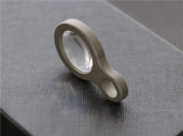 EDC Titanium Alloy Magnifier Glass Convex Lens Outdoor Portable EDC Multi Tools 07FC0E-D4 - KOEEK