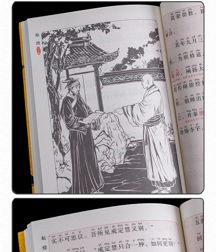 Large Print with Pinyin Platform Sutra Chinese Classic Buddhist Textbook 07FC0E-D4 - KOEEK