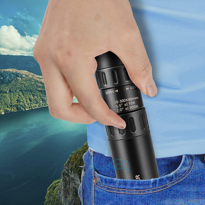 High Power 10-300X40mm Monocular Binoculars with Tripod