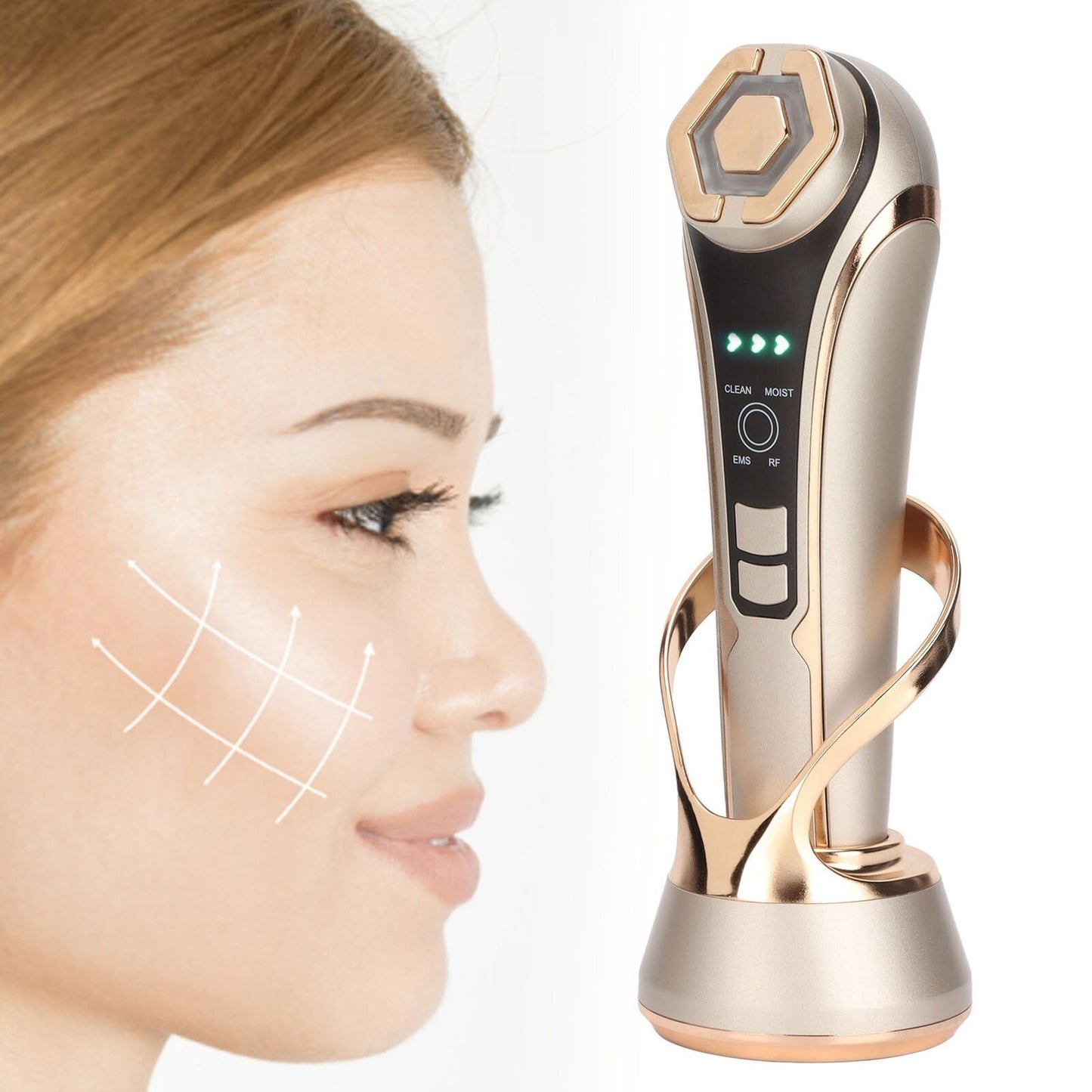 ny Rf Radio Frequency Facial Machine Bright Skin Negative Ion Facial Device