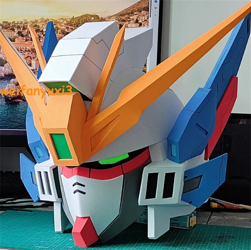 Endless Waltz Wing Gundam Zero Wearable Helmet Mask LED Light up Cosplay Props 07FC0E-D4 - KOEEK