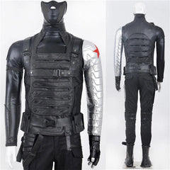 Cosplay Captain America Winter Soldier Bucky Costumes Full Set Armor Halloween 07FC0E-D4 - KOEEK
