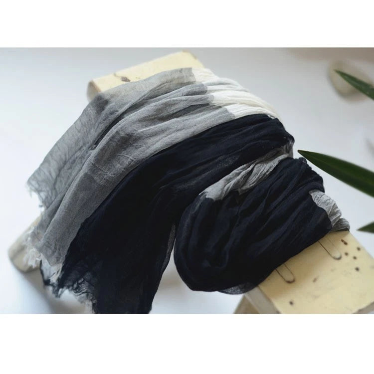 Mens soft cotton linen Bandana Scarf Blue gray Unisex Winter Autumn Neckerchief 07FC0E-D4 - KOEEK