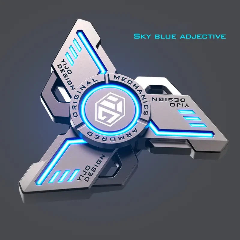 Fidget Spinners Luminous Metal Mute Bearing Noctilucent Gyro Stress Relief Toys 07FC0E-D4 - KOEEK