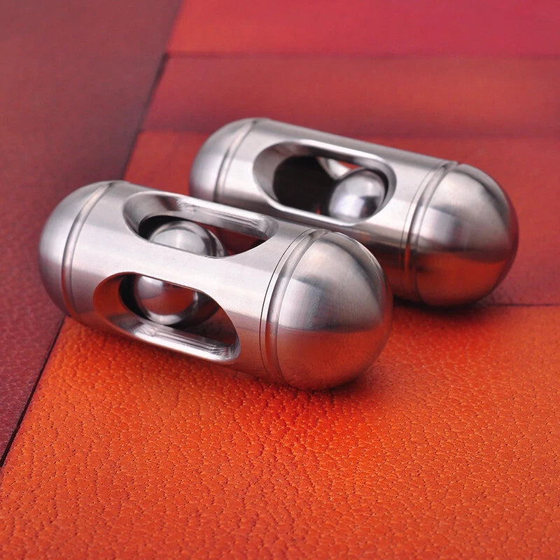 Stainless Steel Clicker Click Balance Ball Hand Fidget Decompression EDC Toy 07FC0E-D4 - KOEEK