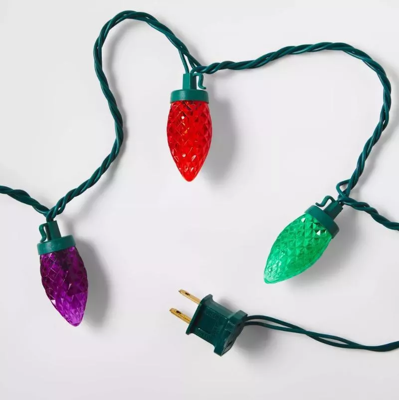 Wondershop 80ct LED C9 Faceted Christmas String Lights Multicolor WONDERSHOP - KOEEK