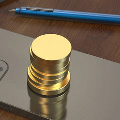 Gold Coin Spinning Top Fidget Spinner Desktop Gyro EDC Fidget Toy ADHD Tool Gift 07FC0E-D4 - KOEEK