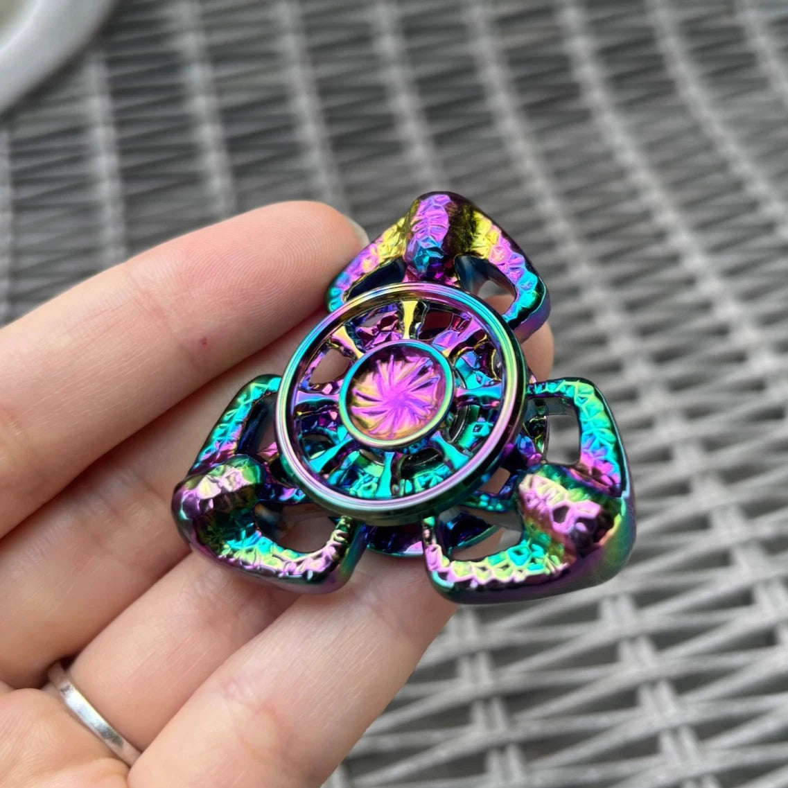 EDC Metal Fidget Spinner Toy Hand Spinner Stress Relief Toy Anxiety Spinner Toys 07FC0E-D4 - KOEEK