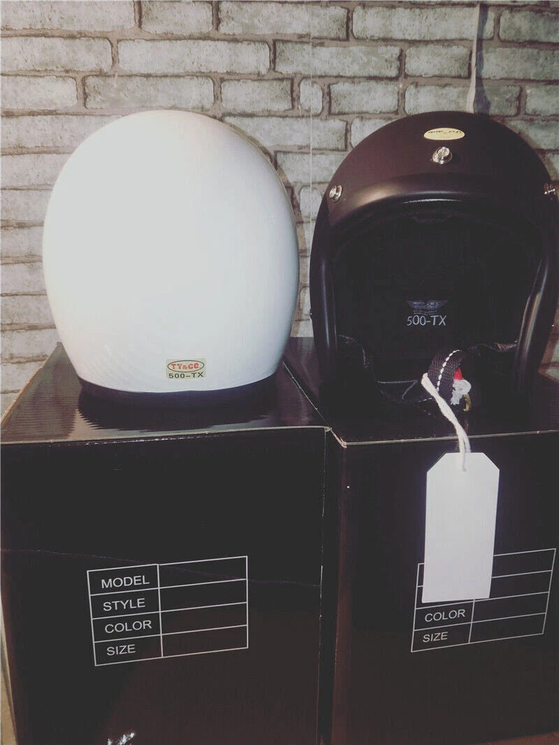 Japan 3/4 Face Helmet Retro Rider Motorcycle Motorbike Race 500-TX Helmet Props 07FC0E-D4 - KOEEK